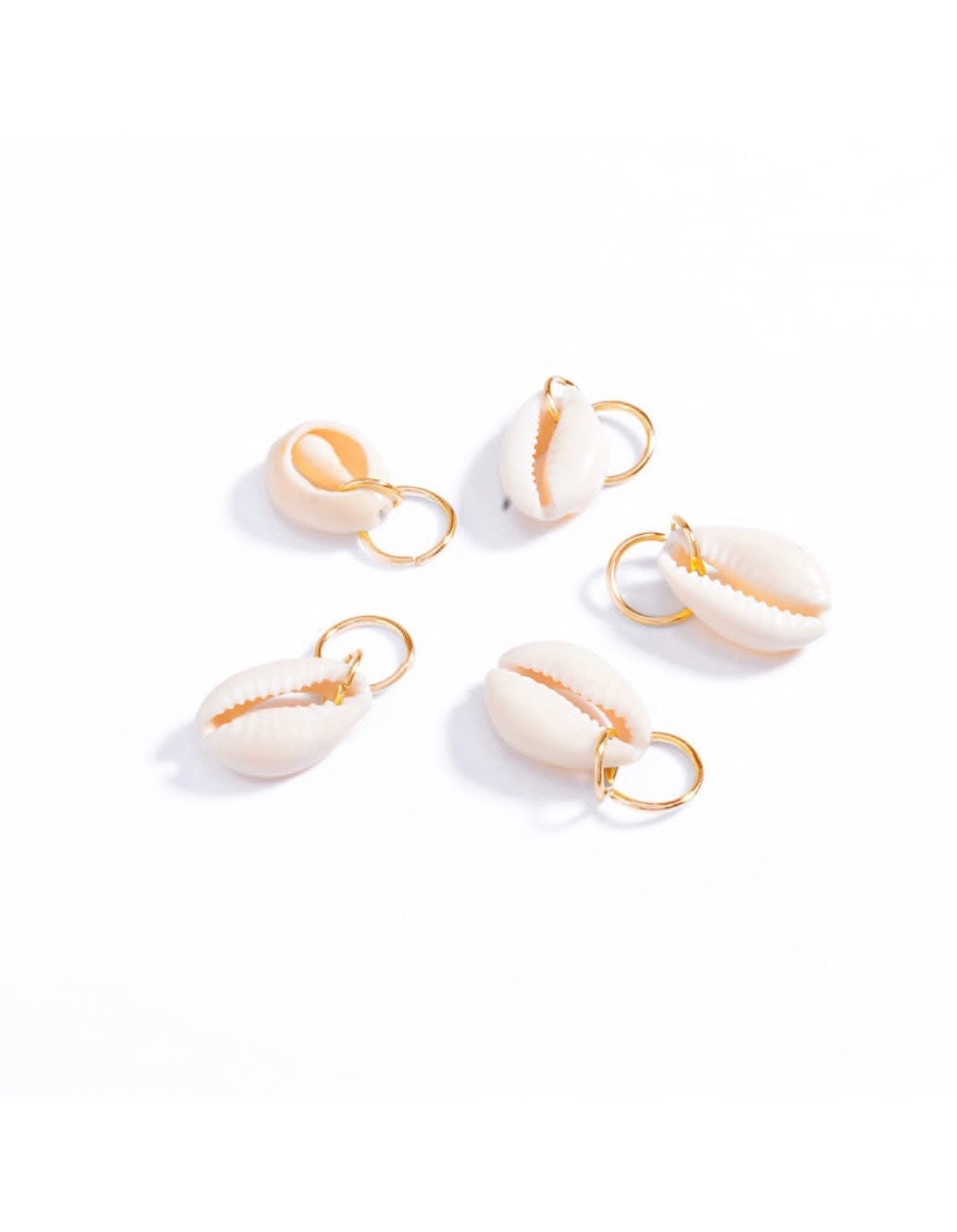 Shell Hair Rings (5 piece set)