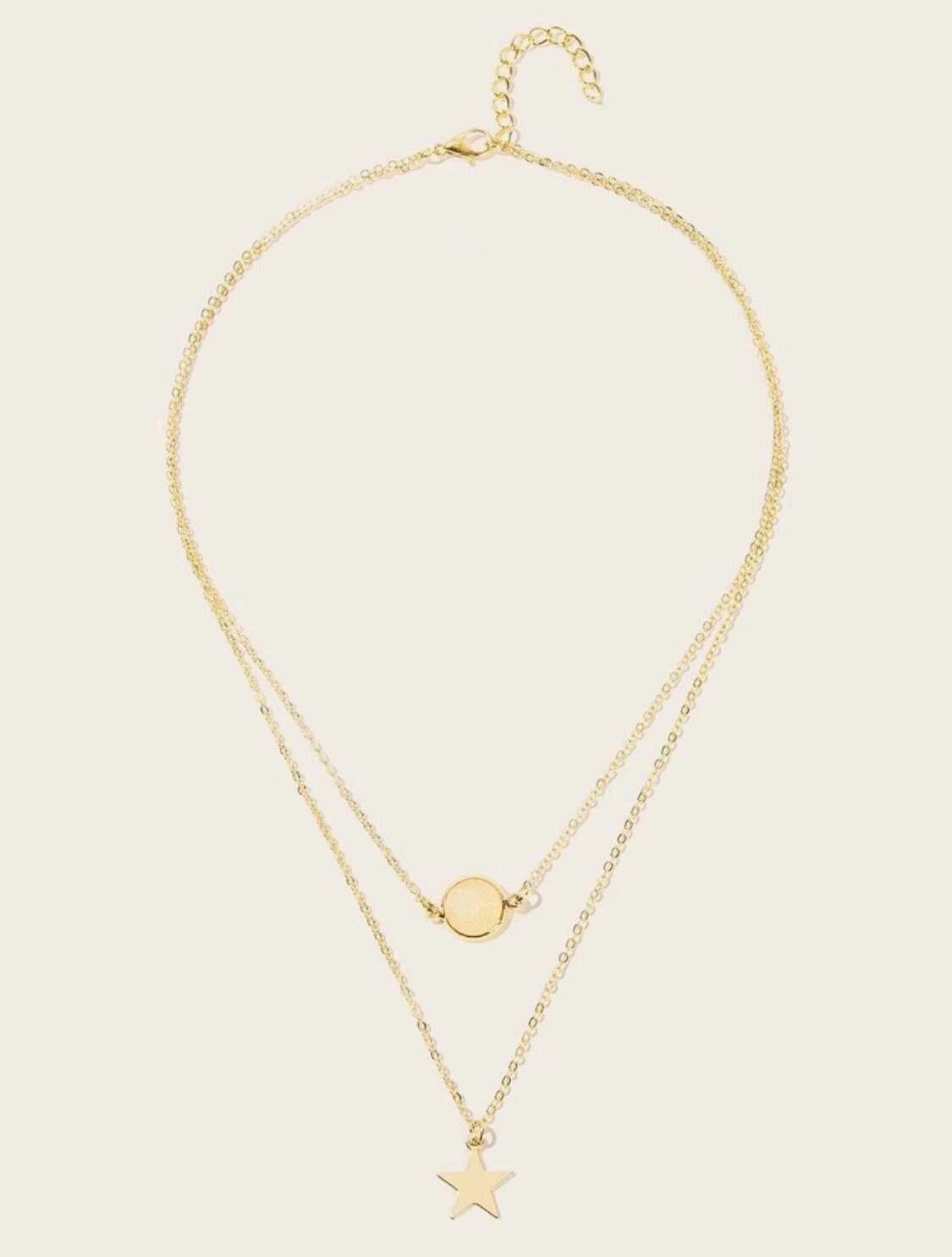 Drusy & Star Charm Layering Necklaces