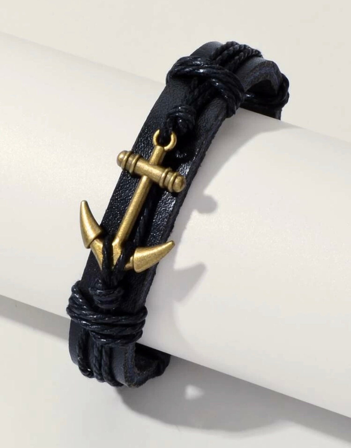 Mens Anchor Bracelet