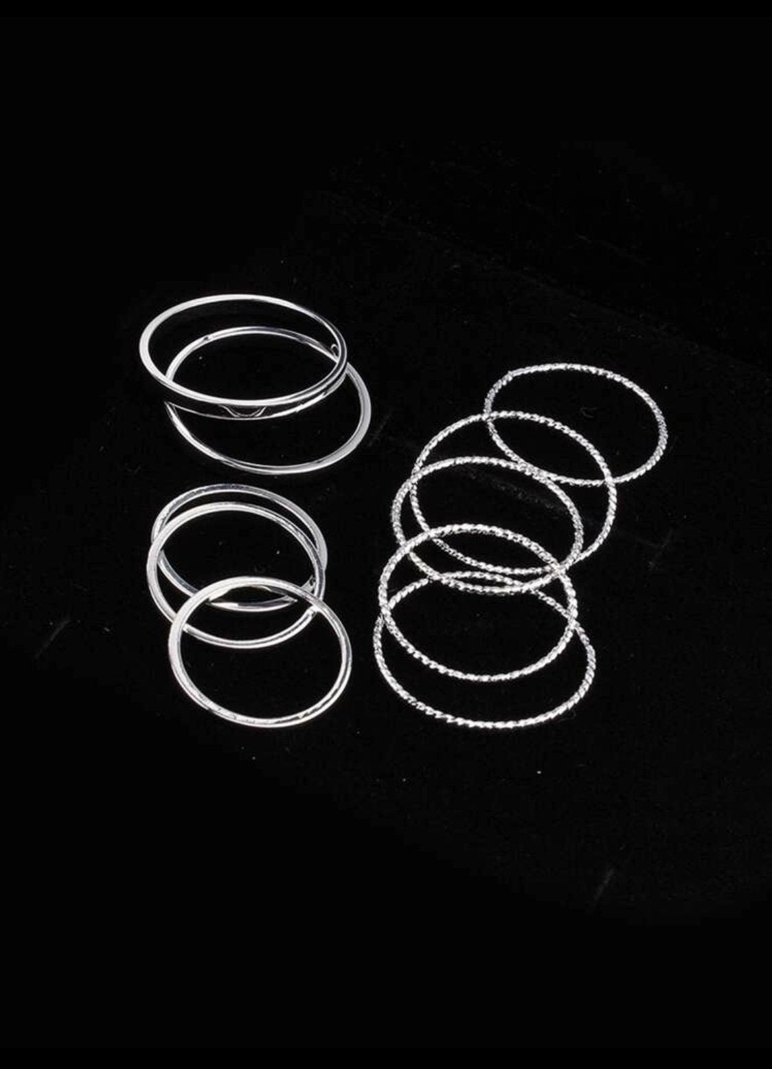 Classic Silver Rings - Minimalist Ring Set - Beachlifejewelryco