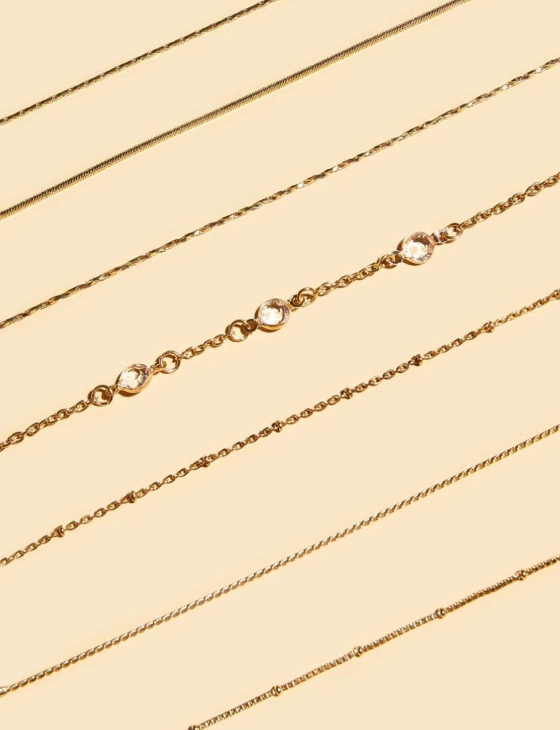 7 Piece Dainty Gold Bracelet Set, Simple Everyday Bracelets, Delicate Gold Bracelets, Jewelry Gift Idea, Jewelry Gift She Will Love