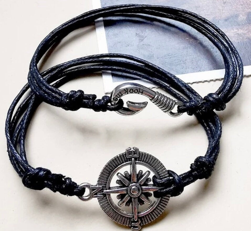 2 Piece Fishermens Leather Bracelet Set