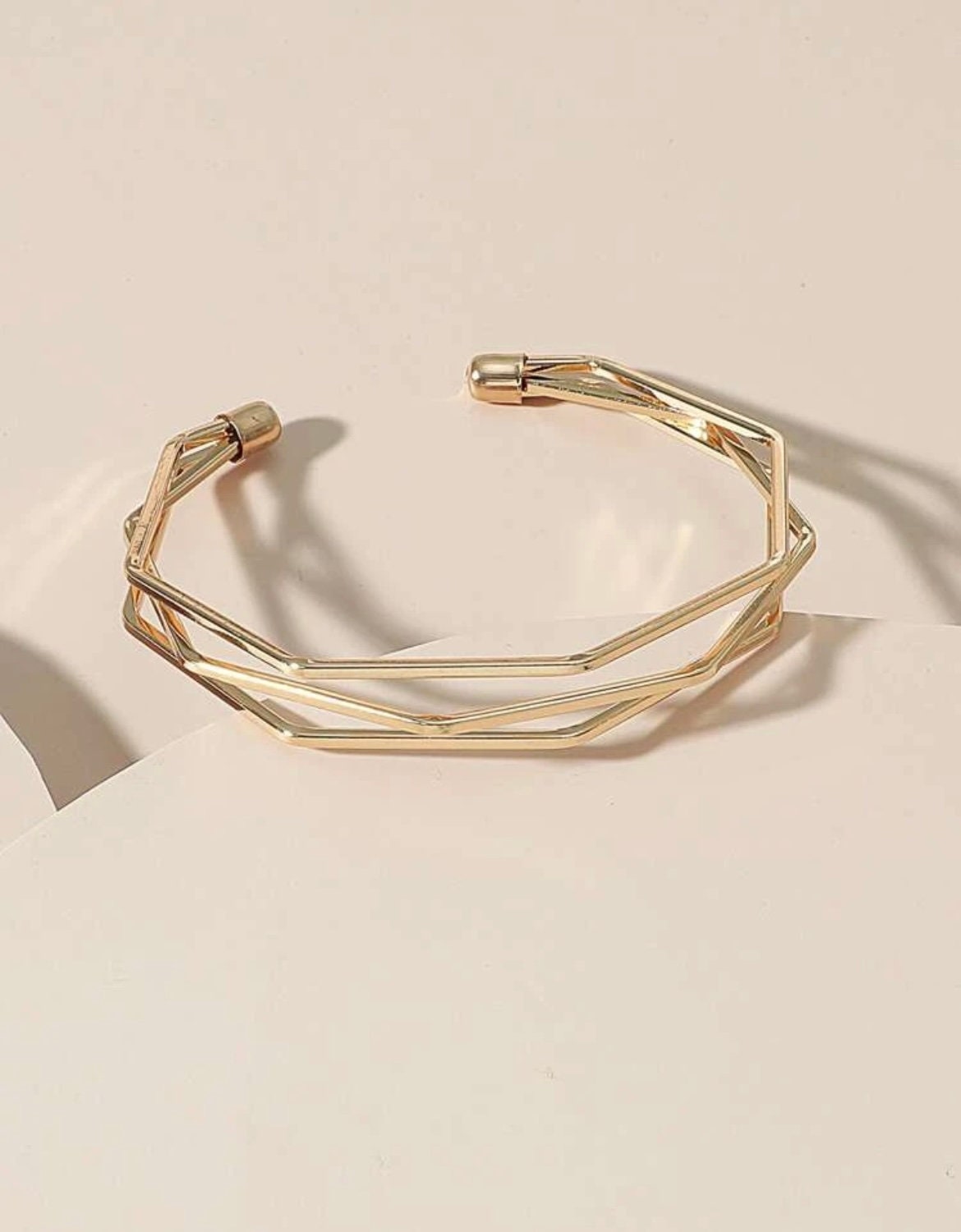 Gold Cuff Bangle Bracelet, Unique Bangle Bracelet, Unique Gold Bracelet, Unique Gold Bangle, Minimalist Gold Bracelet, Minimalist Bangle