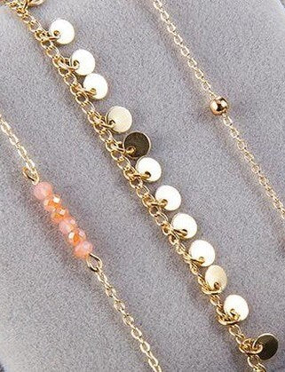 Pretty 3 Piece Gold Bracelet Set
