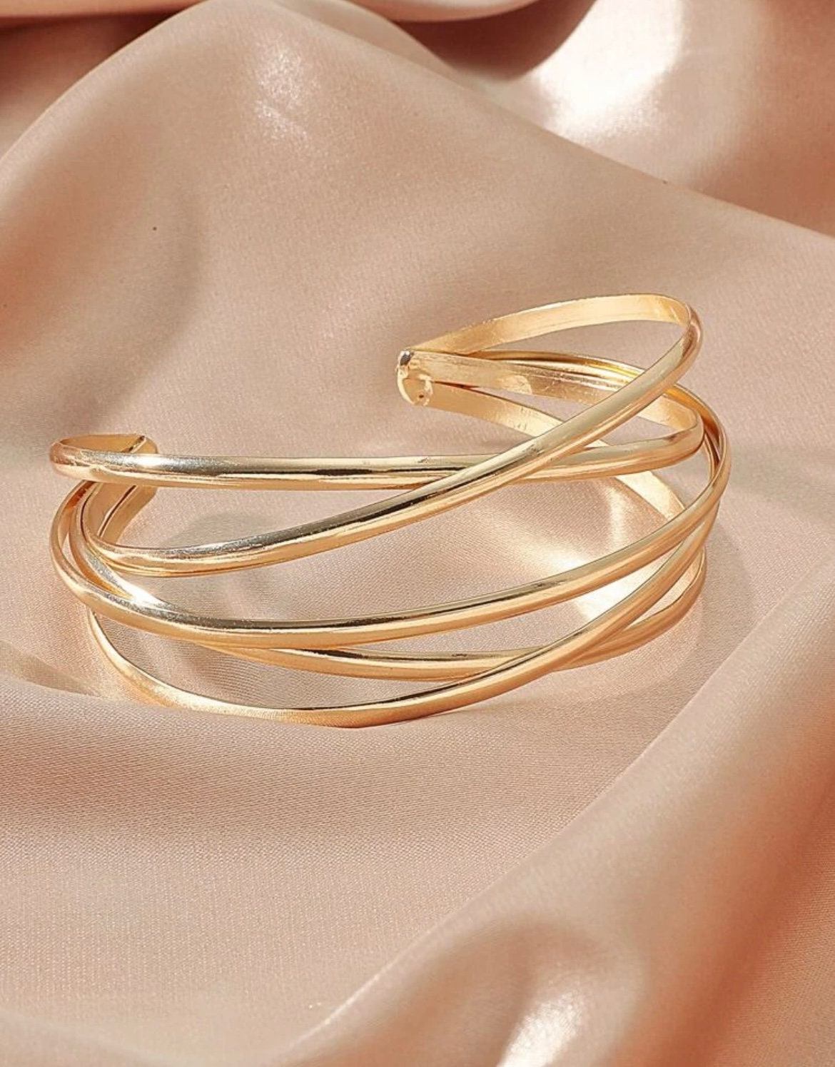 Unique Gold Cuff Bangle Bracelet, Art Deco Bracelet, Gold Cuff Bracelet, Statement Piece Bracelet, Trendy Cuff Bracelet, Chunky Bracelet