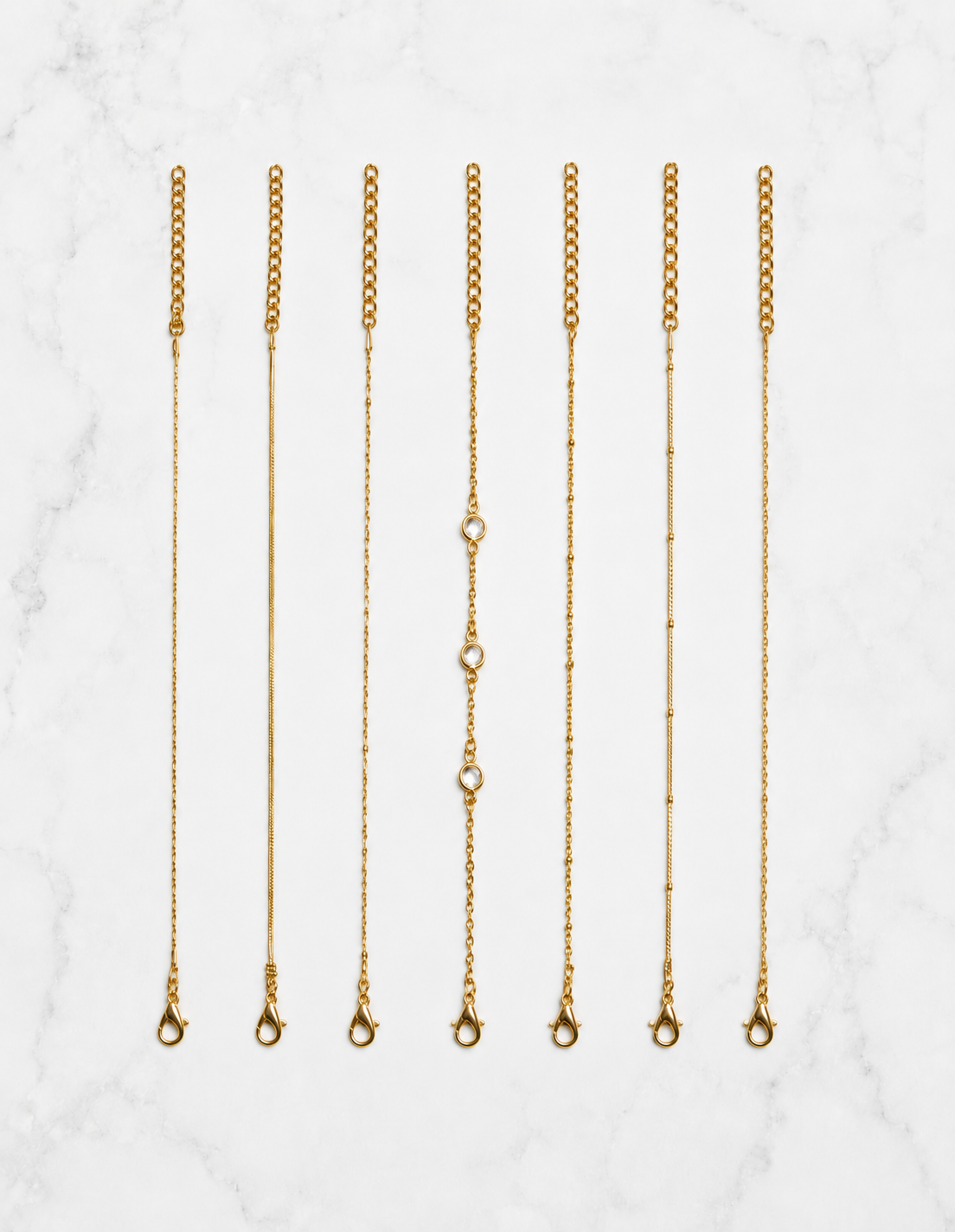 7 Piece Dainty Gold Bracelet Set, Simple Everyday Bracelets, Delicate Gold Bracelets, Jewelry Gift Idea, Jewelry Gift She Will Love, Dainty Bracelets