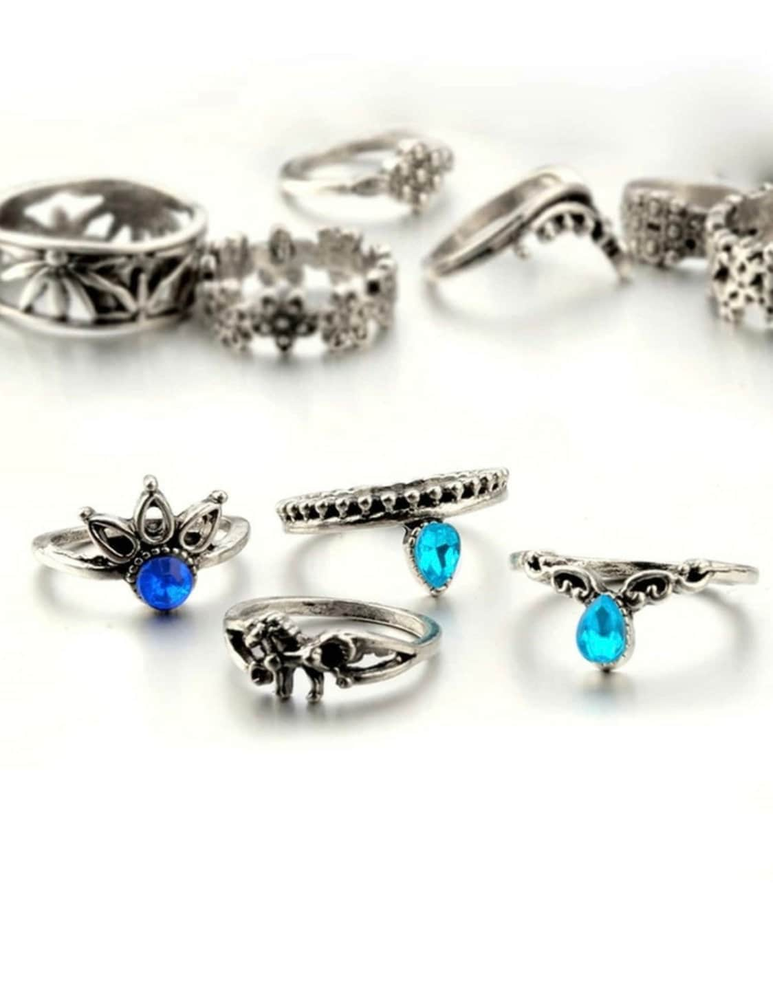 Unicorn Ring Set - Stackable Rings - Beachlifejewelryco