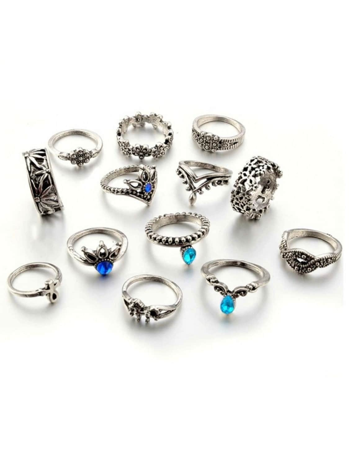 Unicorn Ring Set - Stackable Rings - Beachlifejewelryco