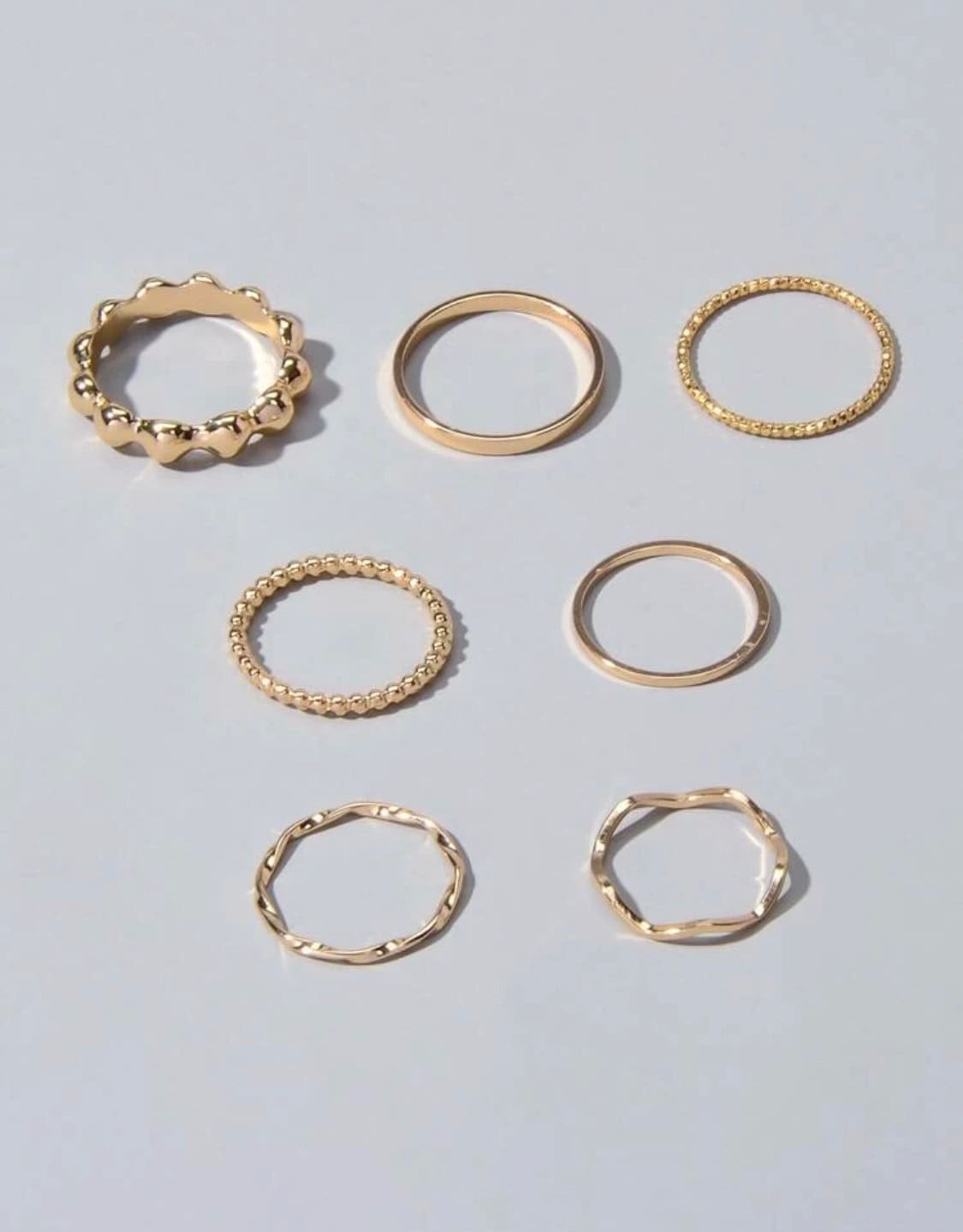 Gold Minimalist Ring Set - Everyday Rings - Beachlifejewelryco