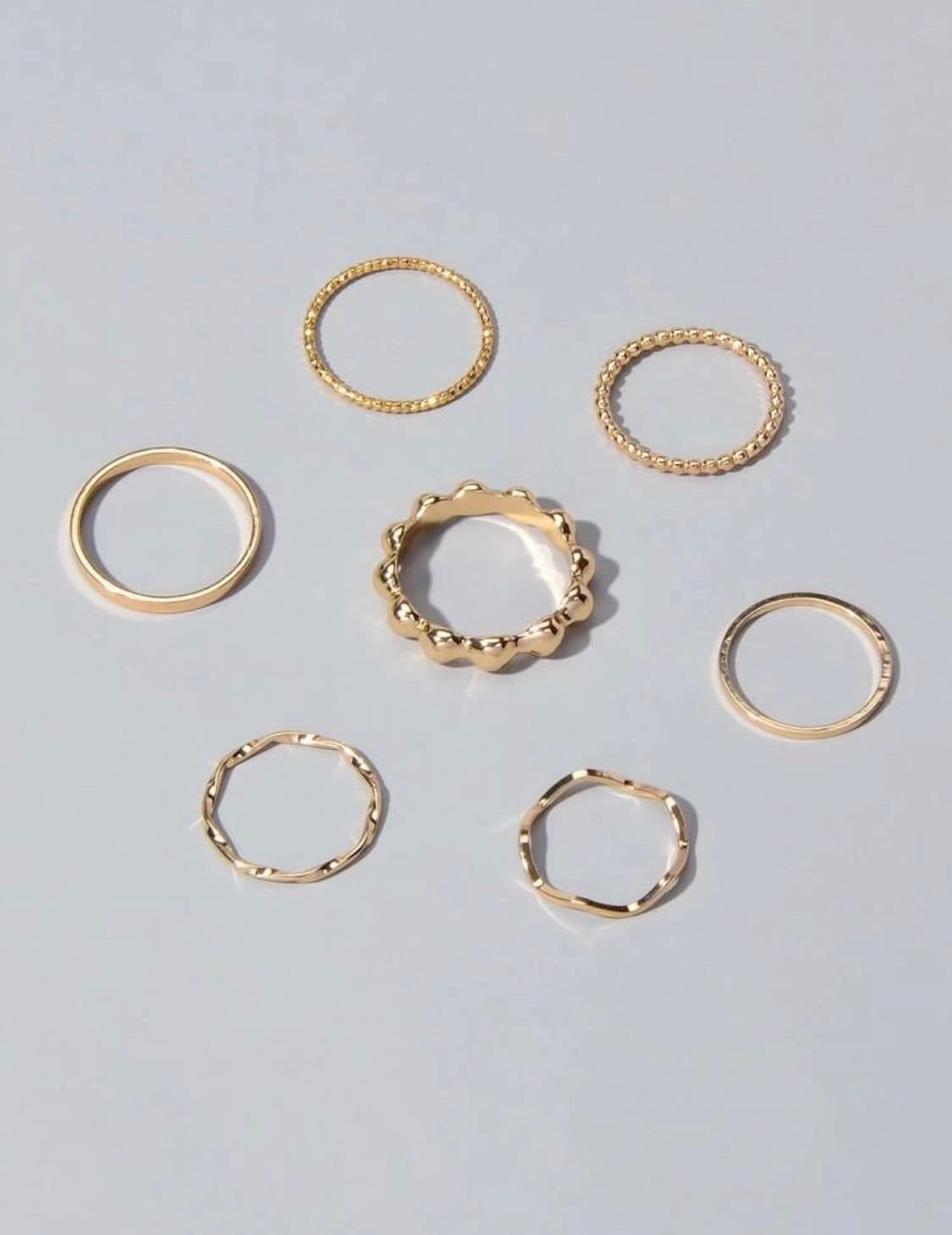 Gold Minimalist Ring Set - Everyday Rings - Beachlifejewelryco