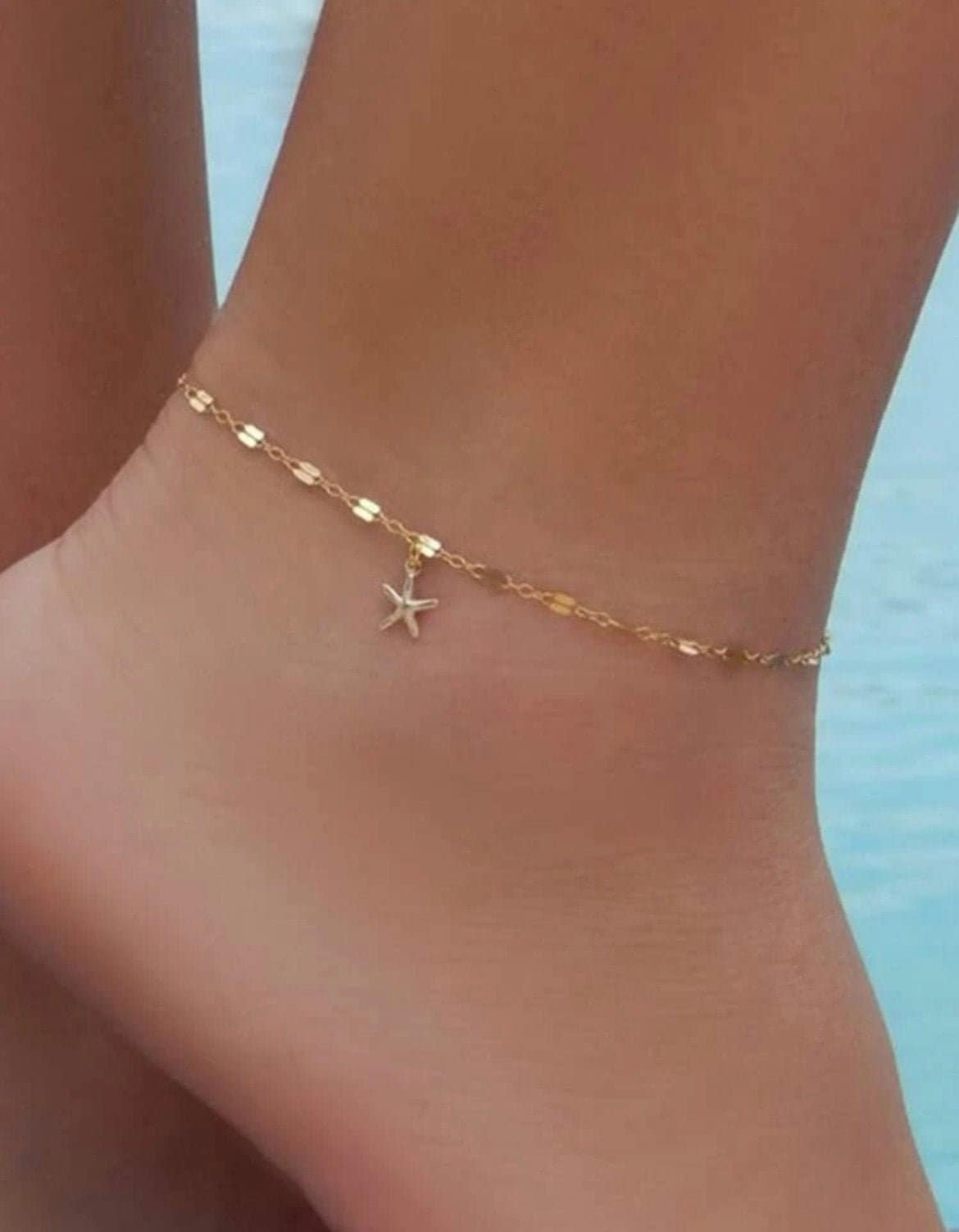 Dainty Gold Starfish Anklet, Whimsical Summer Jewelry, Pretty Summer Jewelry, Sea Star Jewelry, Jewelry Gift For Beach Lover, Starfish Gift