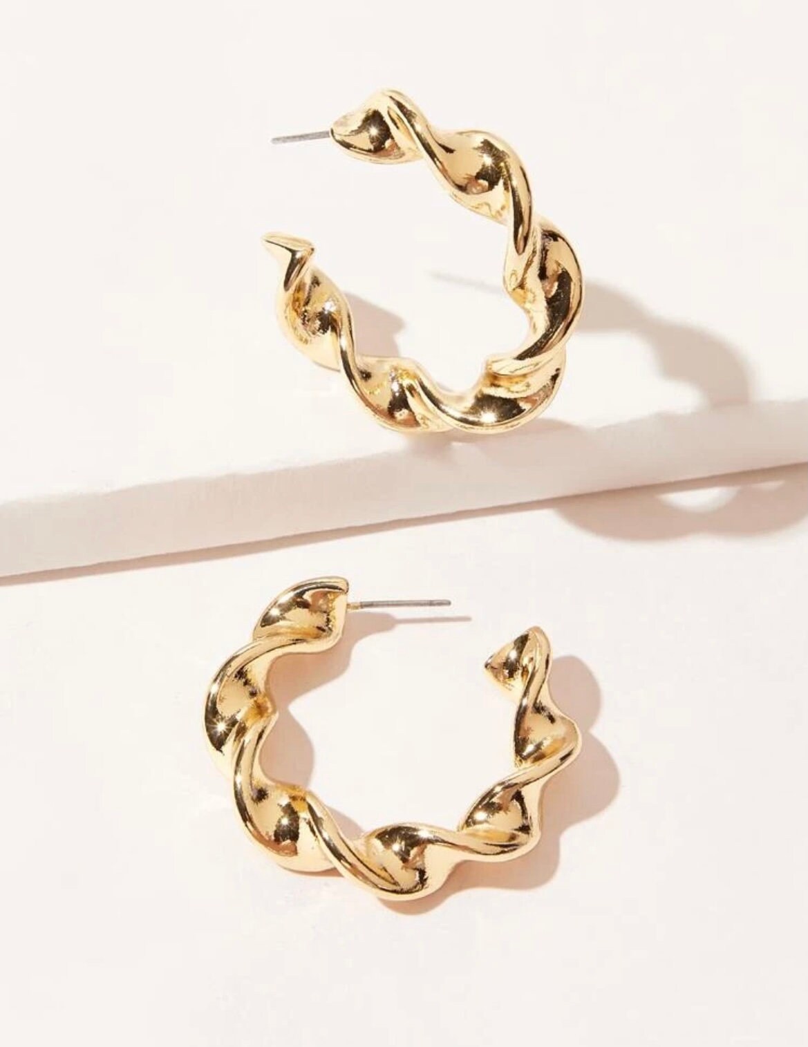 Gold Hoop Earrings - Trendy Earrings - Beachlifejewelryco