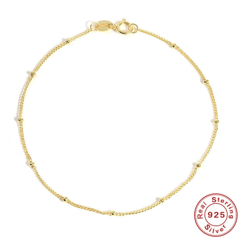 925 Sterling Silver Bracelet also available in Gold and Rose Gold, Hypoallergenic Bracelet, Waterproof and Tarnish Resistant Bracelet