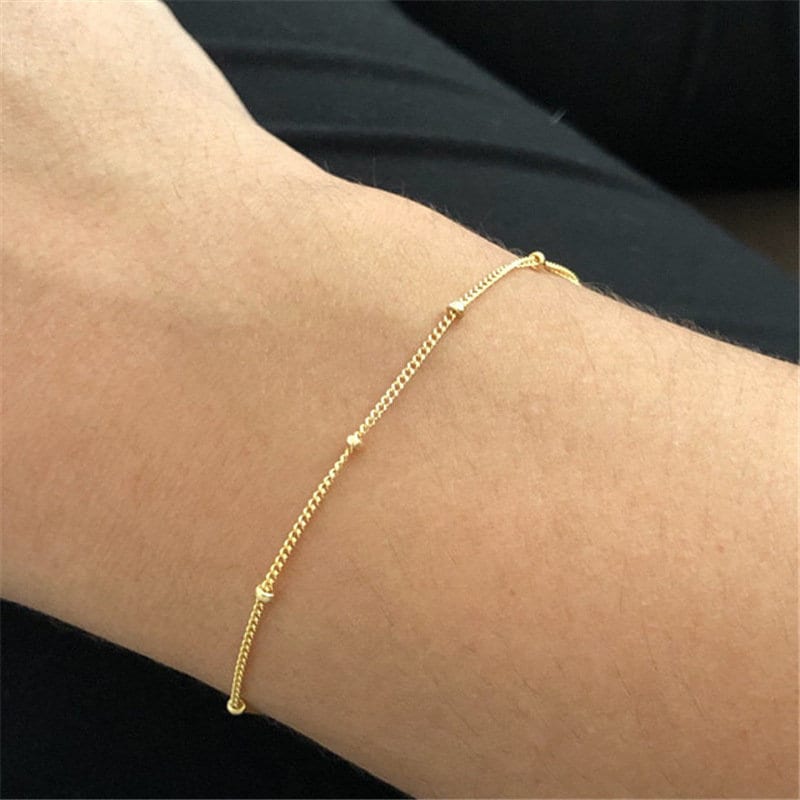 925 Sterling Silver Bracelet also available in Gold and Rose Gold, Hypoallergenic Bracelet, Waterproof and Tarnish Resistant Bracelet